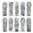 thumbnail image 3 of Pegatinas de tatuaje realistas, tatuaje temporal falso, pegatina grande para brazo completo, plantilla para tatuaje impermeable, 10 unidades/juego, 3 of 14