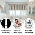 thumbnail image 3 of Tnobhg 2Pcs Curtain Valance Light Blocking Modern Elegant Solid Color Black Coating Living Room Bedroom Window Top Cover Home Supplies, 3 of 8