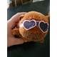 thumbnail image 2 of Llavero colgante capibara peluche 15 cm,. lentes rosas, 2 of 3