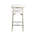 thumbnail image 6 of Meridian Furniture Lupita Off White Vegan Leather Counter Stool (Set of 2), 6 of 8
