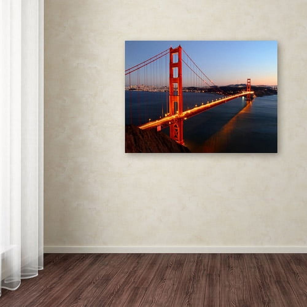 Trademark Fine Art "Golden Gate SF" Canvas Art by Pierre Leclerc