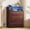 4 Drawers- Brown, variant on GALAXHERO 4 Drawers Dresser for Bedroom, Rustic Brown Tall Dressers with  LED Open Shelf, Modern Chest of Drawers with Charging Station, Wood Closet Clothes Organizer Storage Cabinet