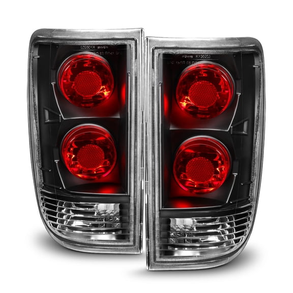 Black 1995-2005 Chevy Blazer GMC Jimmy S10 Tail Lights Brake Lamps Aftermarket