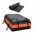 thumbnail image 4 of Portaequipajes de techo para coche, bolsa de carga con hebillas y cremallera para acampar, ajustable Portador con tapete, 4 of 7