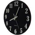 thumbnail image 4 of Creative Silent Wooden Round Wall Clock Luminous Clock Quartz Clock No Battery, 4 of 7