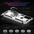 thumbnail image 7 of Compatible with Motorola Moto G Power (2023) Case Built-in 360 Ring Holder Kickstand, Extreme Protection Military Armor Magnetic Car Dual Layer Protective Heavy Duty Phone Cover,Silver, 7 of 7