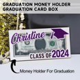thumbnail image 4 of TNOBHG Wooden Money Box Graduation Wooden Money Holder Class of 2024 Graduates Wallet Cash Storage Box Envelope Photo Frame Desktop Decoration, 4 of 8