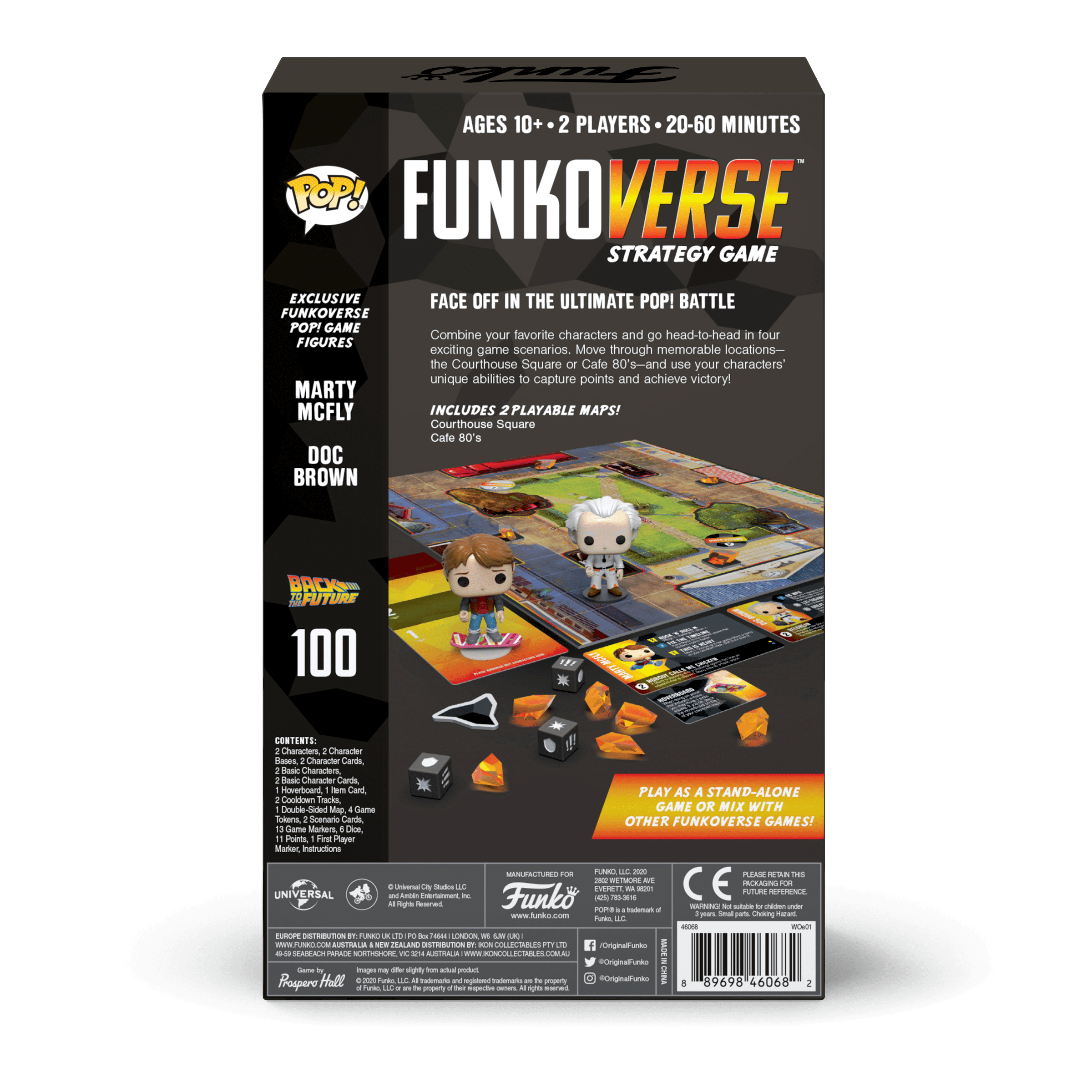 Funko Games Pop Funkoverse Back To The Future 100 2 Pack