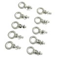 thumbnail image 2 of harayaa 10 Pieces Eye Bolts Professional Multifunctional Metal Accessory Portable Sturdy, 2 of 8
