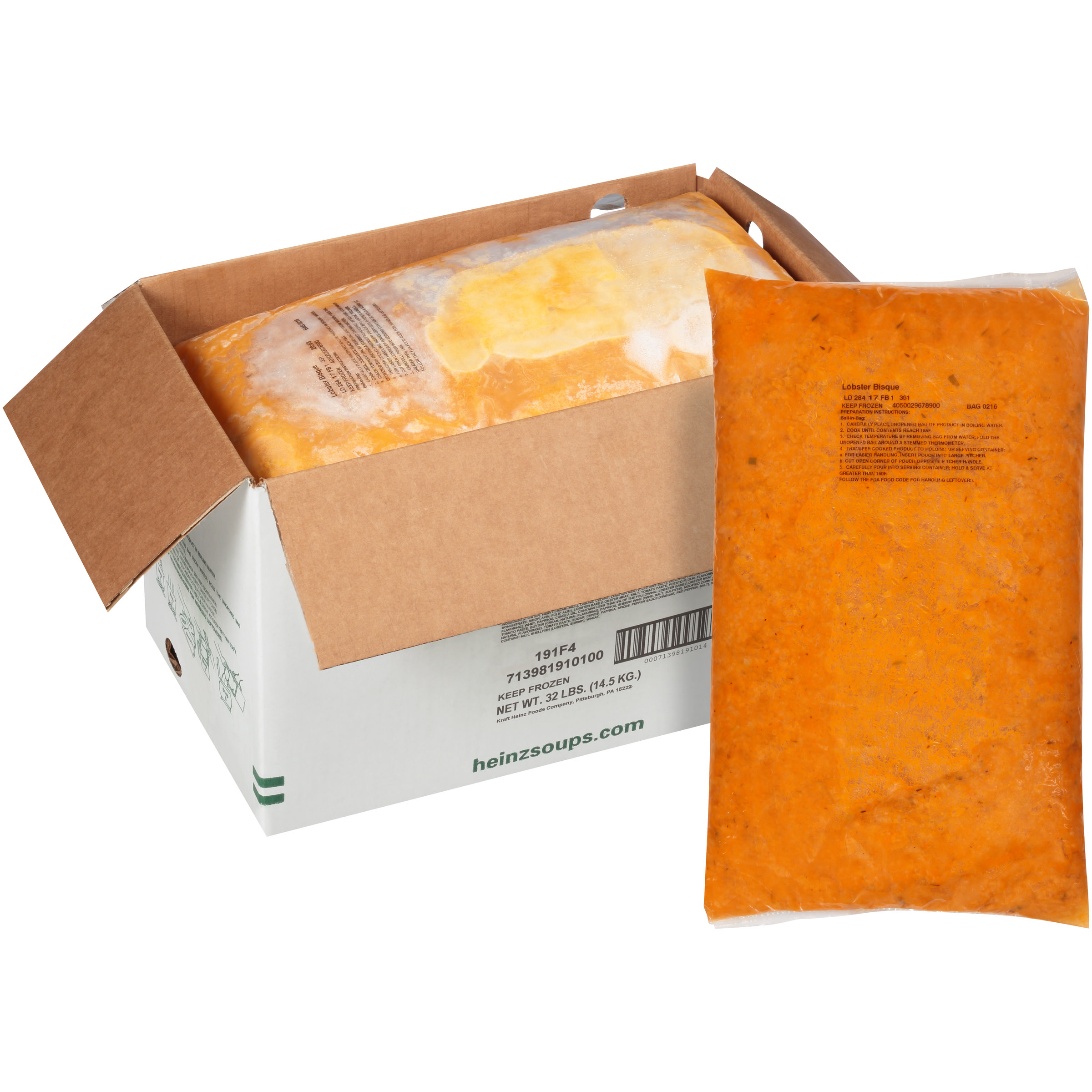 HEINZ TRUESOUPS Lobster Bisque Soup, 8 lb. Bag (Pack of 4) Walmart