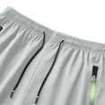 thumbnail image 5 of Quick Dry Shorts for Men Athletic Elastic Waist Pull-On Pockets Fashion Lightweight Style,Summer Mens Beach Shorts Ice Slik with Zipper Pockets, 5 of 9