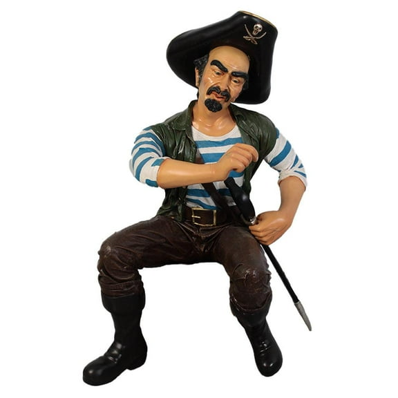 Sitting Pirate Pedro Life Size Statue