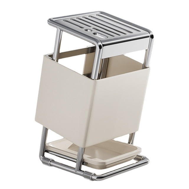 Fesfesfes Countertop Knife Storage Block Stainless Steel Blade Multi Slot Cutlery Organization Chef Tool Rack for Kitchen Countertops Culinary