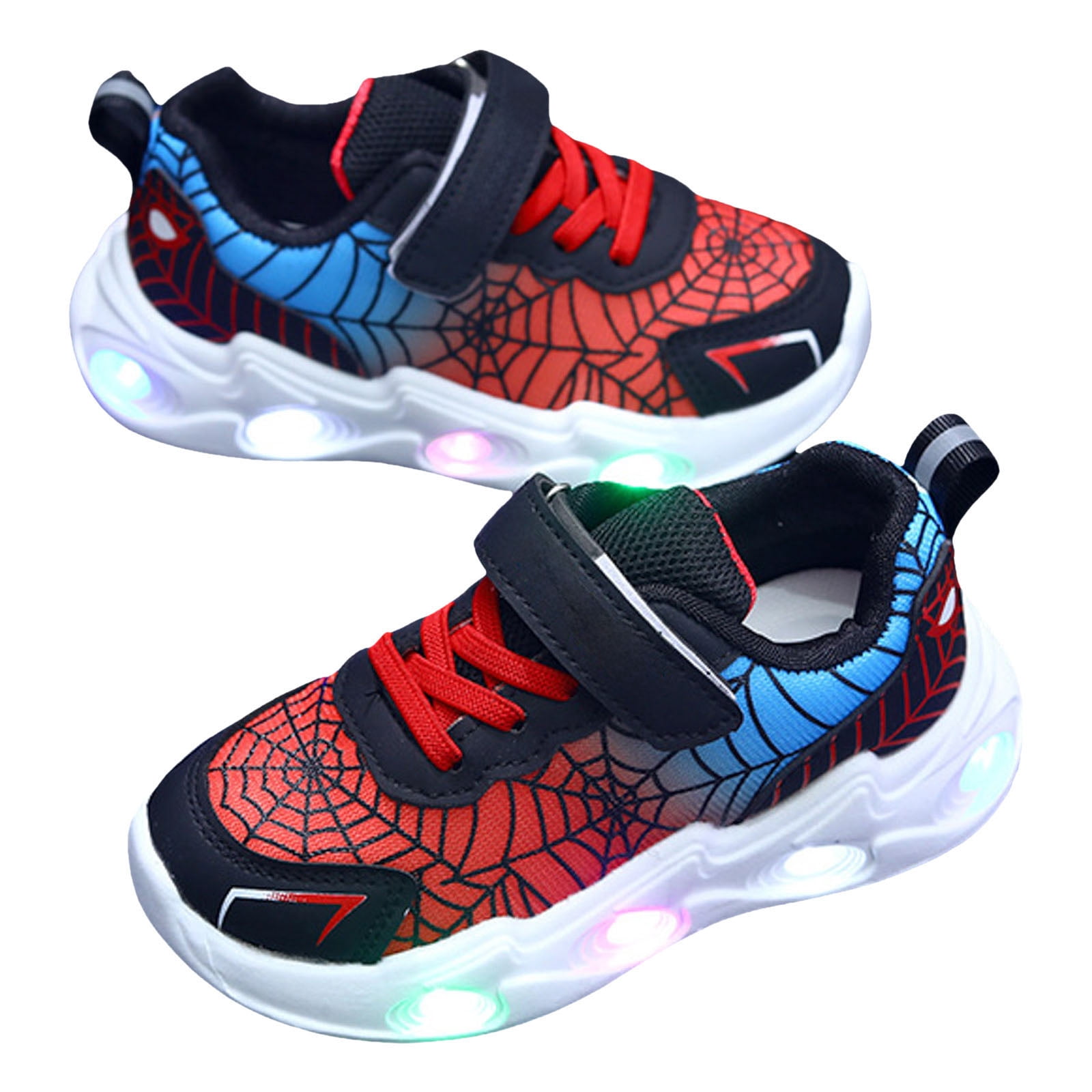 Zofedap Kids Light Up Shoes Toddler Girls Boys Breathable Led Flashing Sneakers Red,Size 12