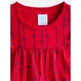 thumbnail image 2 of Wonder Nation Toddler Girls Ruffled Tiered Top with Short Sleeves, Sizes 12M-5T, 2 of 3