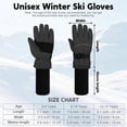 thumbnail image 2 of Cooraby 2 Pack Long Kids Winter Ski Gloves Waterproof Warm Snow Gloves Thick Unisex Mitten Gloves for Girls Boys, 2 of 7