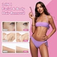 thumbnail image 7 of Bikini Trimmer for Women, Dual Head Electric Razors, Waterproof Pubic Hair Trimmer,Rechargeable Painless Silk Glide Pro Shaver for Underarm Leg Arm Body Face, Cherry, 7 of 7
