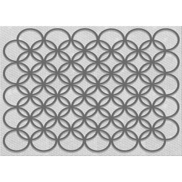 Ahgly Company Tapis Rectangulaire Lavable en Machine Intérieur Transitionnel Gris, 4 Pieds x 6 Pieds