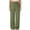 Army Green(New), variant on PNTUTB Women's Solid Color Breathable Elastic Waist Drawstring Pocket Relaxed Comfortable Wide Leg Pants