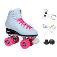 thumbnail image 6 of Epic Classic White and Pink Quad Roller Skates, 6 of 7