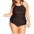 thumbnail image 3 of Kona Sol Women's Plus Size High Neck Tankini Swimsuit Top, 20W, 3 of 3