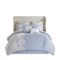 thumbnail image 2 of Madison Park Panache 8 Piece Embroidered Microfiber Comforter Set in Blue Queen, 2 of 5