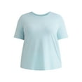 thumbnail image 5 of Terra & Sky Women’s Plus Crew Tee with Short-Sleeves, Sizes 0X-5X, 5 of 5