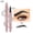 BLACK, variant on QIC Waterproof Micro-Fork Eyebrow Pencil, Long-Lasting Brow Pen for Natural Hair-Like Strokes, Smudge-Proof Makeup Tool for Daily Use & Soft Glam