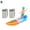 Dual Batteries, variant on PFDDRW Cute Amphibious Drifting Remote Surfboard Remote Boat 24G Water RC Land Drift Toy Scooter Surfboard Surfer