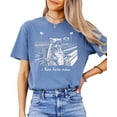 thumbnail image 2 of I Live Here Now Funny Raccoon Football Shirt for Women Game Day Tailgate Tee for Football Mom Blue Jean Shirt Medium, 2 of 7