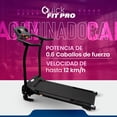 thumbnail image 2 of Caminadora Eléctrica Plegable Quick Fit Pro – 12 Programas de Entrenamiento, Motor 1.5 HP, Inclinación Ajustable y Pantalla LCD, 2 of 4