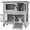 Grey, variant on Aivituvin Wheeled 2-Story Regular Wood Rabbit & Guinea Pig Small Animal Hutch