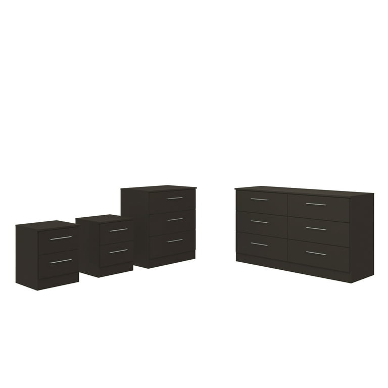 4 piece black dresser set Black Taffeta Simmons Column Dress