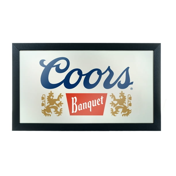 Coors Banquet Wood Framed Mirror