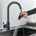 thumbnail image 4 of Touch sensor Kitchen Sink Faucet Black Pull Down Sprayer Single Handle Mixer Tap, 4 of 9