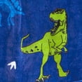 thumbnail image 3 of Frazada Invernal Individual Dinosaurios Azul Elefantito Jurasico Super Calientita, 3 of 3