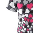 thumbnail image 4 of Uniforme d'Infirmière pour Femmes T-Shirt à Manches Courtes Imprimé Blouse de Travail, 4 of 6