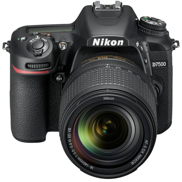 Nikon D7500 DSLR Camera with AF-S 18-140mm VR Lens + SanDisk 64GB Memory  Card + Case + Tripod + UV Filter + A-Cell Accessory Bundle