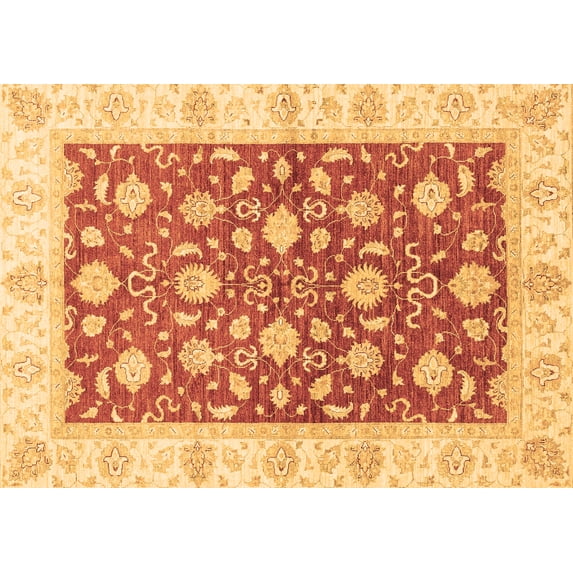 Ahgly Company Indoor Rectangle Oriental Brown Traditional Area Rugs, 8' x 12'