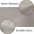 thumbnail image 3 of Maoww Golf Cart Cover Waterproof Zipper Buggy Sun Protector Rain Cover Khaki, 3 of 9