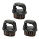thumbnail image 1 of 3Pcs Men Beard Brush Burr Free Round Handle Comfortable Using Practical Facial Beard Cleaning Shaving Brush, 1 of 5