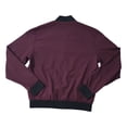 thumbnail image 2 of Express Men's Lightweight Long Sleeve Full Zip Bomber Jacket, EX006027 (Winetasting, XL), 2 of 2