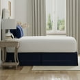 thumbnail image 5 of BedMaker's Wrap-Around Hassle Free, Never Lift Your Mattress Tailored Bed Skirt, 14" Drop Length, Navy, California King, 5 of 11