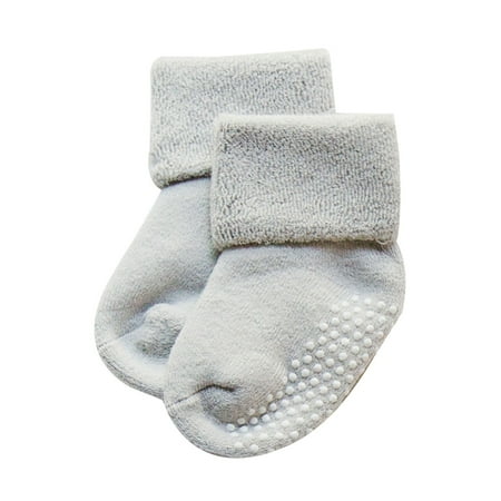 

Whigetiy Neutral Warm Thick Cotton Socks Baby Toddler Socks with Grips Thickened Cotton Small Size Socks Anti Slip 0-1 Years Old