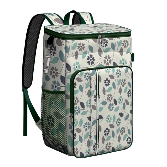 Boho Floral Bright Colorful Pattern Cooler Bag - 20L Soft Cooler with Multiple Pockets, Perfect for Outdoors