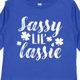 thumbnail image 4 of Inktastic Saint Patrick's Day Sassy Lil' Lassie with Shamrocks Boys or Girls Long Sleeve Toddler T-Shirt, 4 of 5