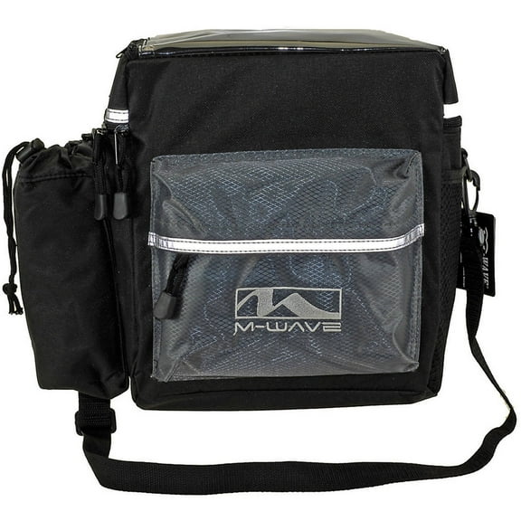 Ventura Utrecht Handlebar Bicycle Bag, Black/Grey