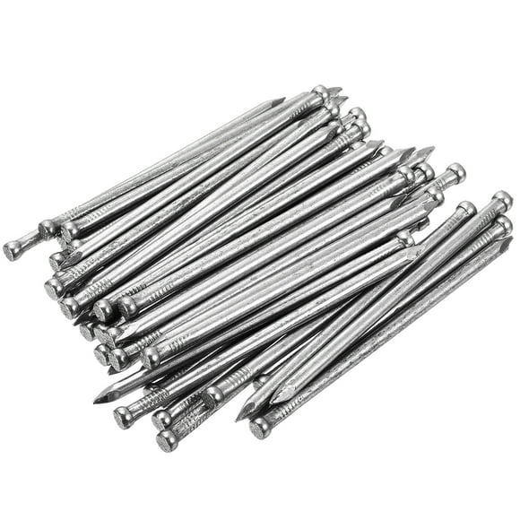 Uxcell Finishing Nails Hand-Drive Hardware Carbon Steel Nails Lost Head Nails 100mm