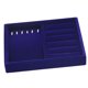 thumbnail image 4 of Cajón organizador de joyas Hugo Bandeja para joyas de terciopelo azul, 4 of 5