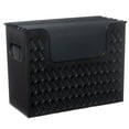 thumbnail image 2 of Pen + Gear Portable Black File Organizer Box with 5 Hanging Folders, Letter Size, 2 of 8
